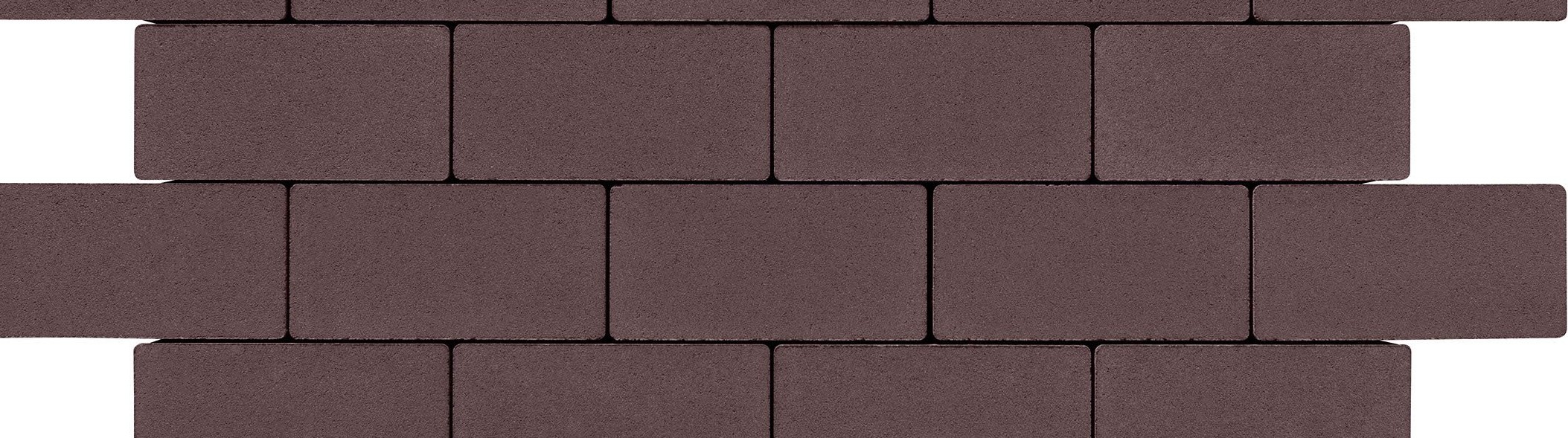 Бруківка 200х100х60, без фаски, колір коричневий